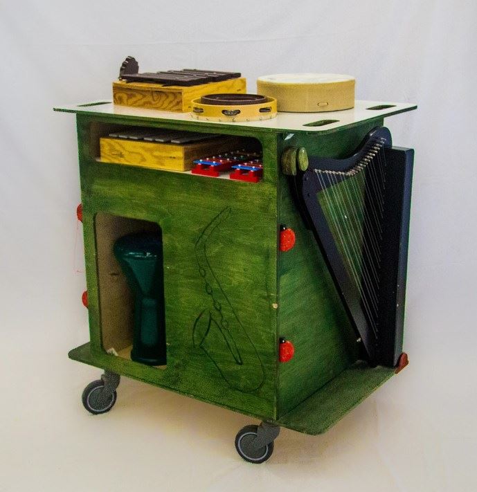 Music therapy cart