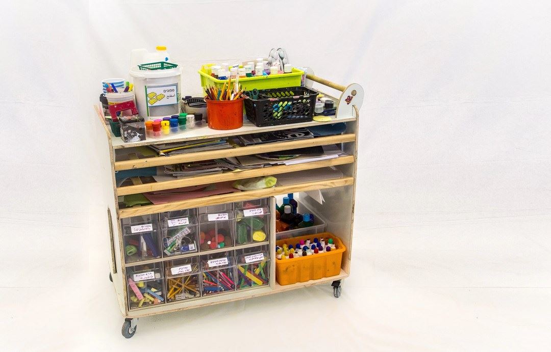 Art therapy cart